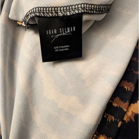 Adam Selman Animal Print Long Tiger Print Sleeveless Slit Maxi Dress Medium - Picture 7 of 11